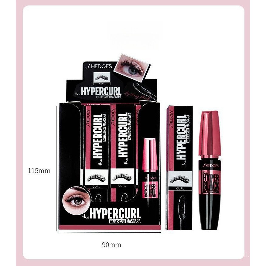 มาสคาร่า มาสคาร่ายาวหนากันน้ําที่ติดทนนานเป็นพิเศษ มาสคาร่าที่ยาวขึ้นที่รุนแรงขึ้นหนา แต่งหน้า แต่งหน้า แต่งตาอวบอิ่ม - รูปที่ 7