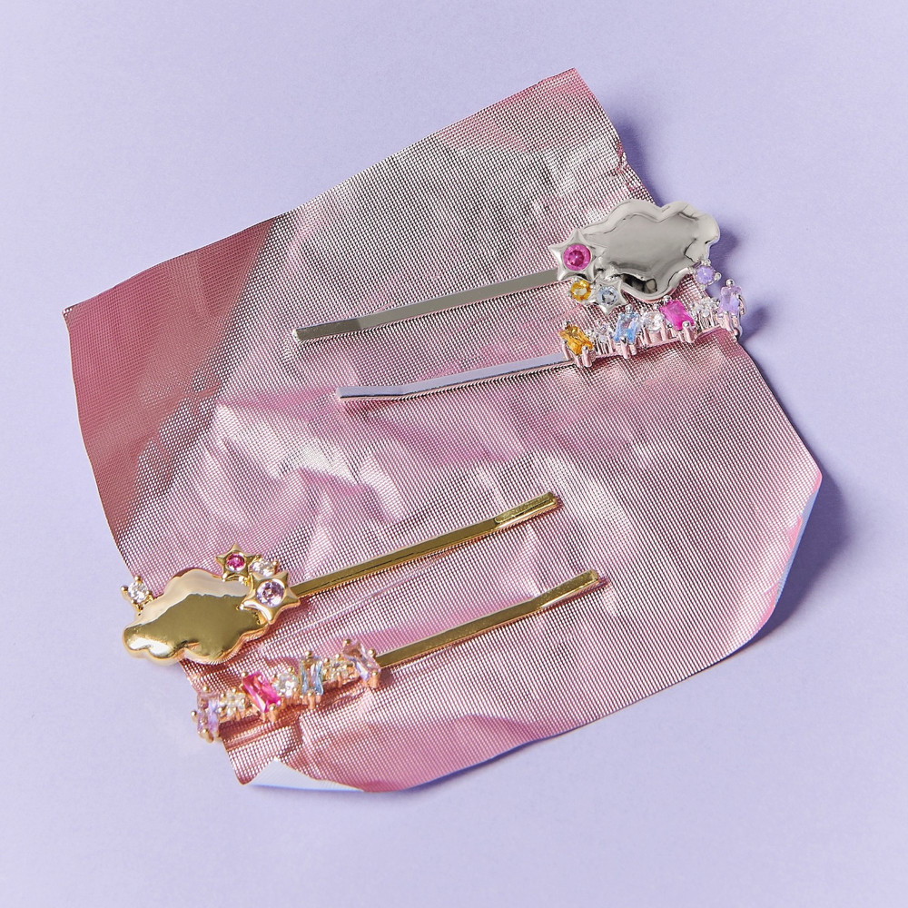 YVIS Gem Pop Brass Hairpins - YVIS x HAPPY SUNDAY