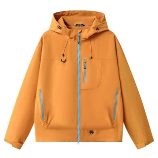 MNO.9 Jacket Hooded 7870 แจ็คเก็ตผ้าร่ม มีฮู้ด เนื้อผ้า2ชั้น กันลม กันแดด มีกระเป๋าหน้า ชายเสื้อและฮู้ดปรับจั๊มได้