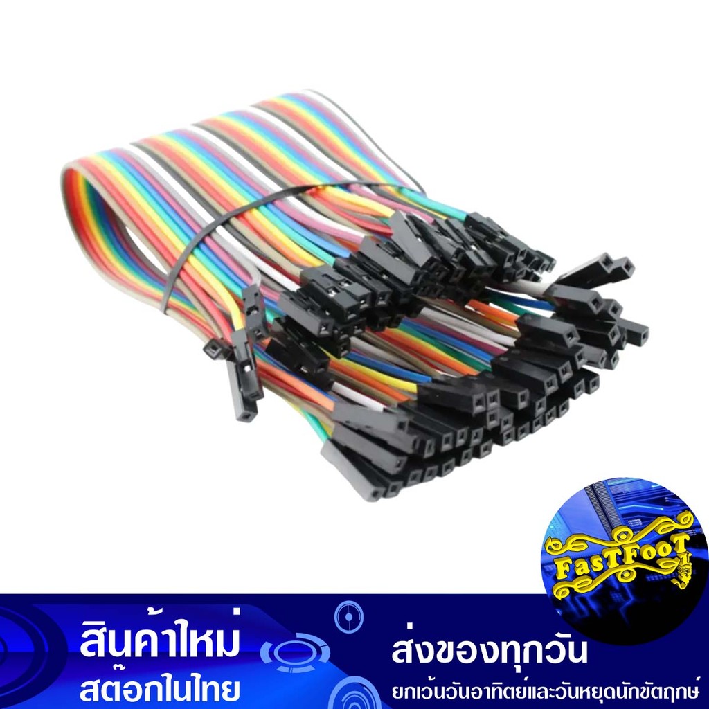 สายจั๊ม 40P เมีย-เมีย ยาว 20 ซม. Wire Cable Jumper Connector Female To Female
