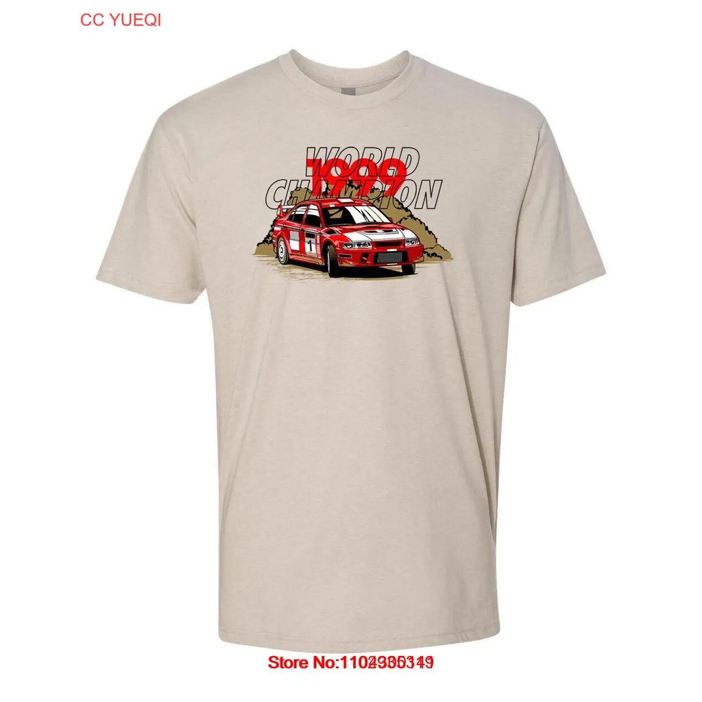 เสื้อยืดลายการ์ตูน 99 WRC EVO6 นุ่ม *เสื้อยืดผ้าคอตตอนผสมโพลี 60/40 นุ่ม