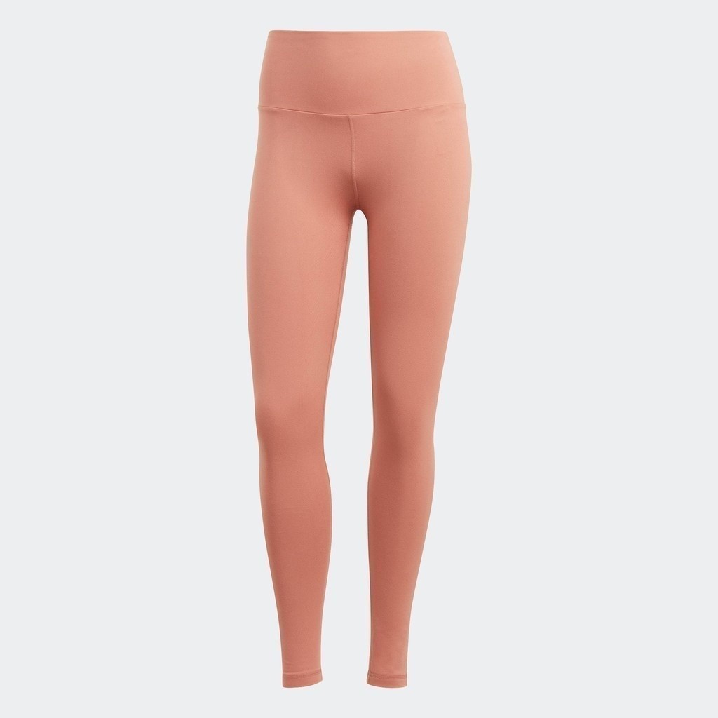 adidas Gym & Training กางเกงเลกกิ้งเอวสูงสำหรับเล่นโยคะ Essentials ผู้หญิง สีน้ำตาล IC8310