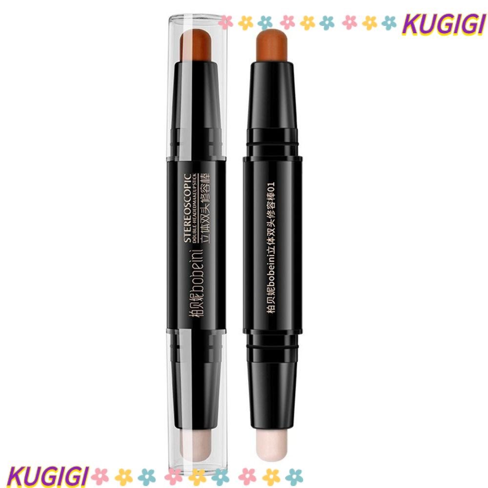 ปากกาคอนซีลเลอร์ KUGIGI แท่งคอนทัวร์หน้า V สองหัวติดทนนาน 2-in-1 แต่งหน้าใบหน้าเงาสะพานจมูกสูง