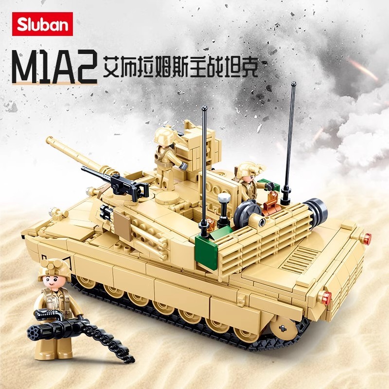 M1A2Main Battle Tank Building Blocks Sluban รุ่น BRICKS M1A2 SEP V2 ABRAMS 781 PCS M38-B0892