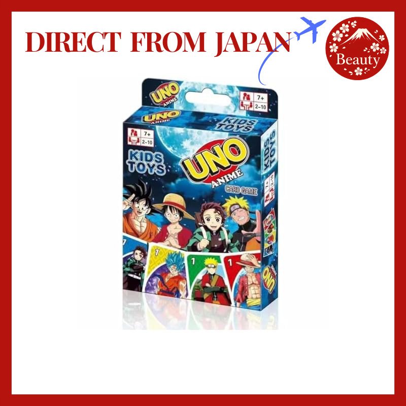 Mattel Game UNO UNO Dragon Ball Z Harry Potter Crayon Shin-chan NARUTO Card Game Party Game for 2-10