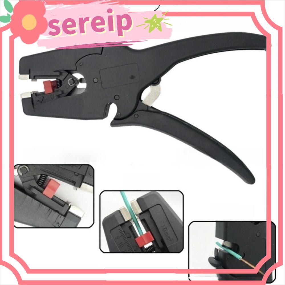 SEREIP คีมลวด, 2 in 1 แบบพกพาเครื่องปอกสายไฟอัตโนมัติ, คุณภาพสูง Mini 32-7AWG คีมตัดสําหรับงานหนักสํ