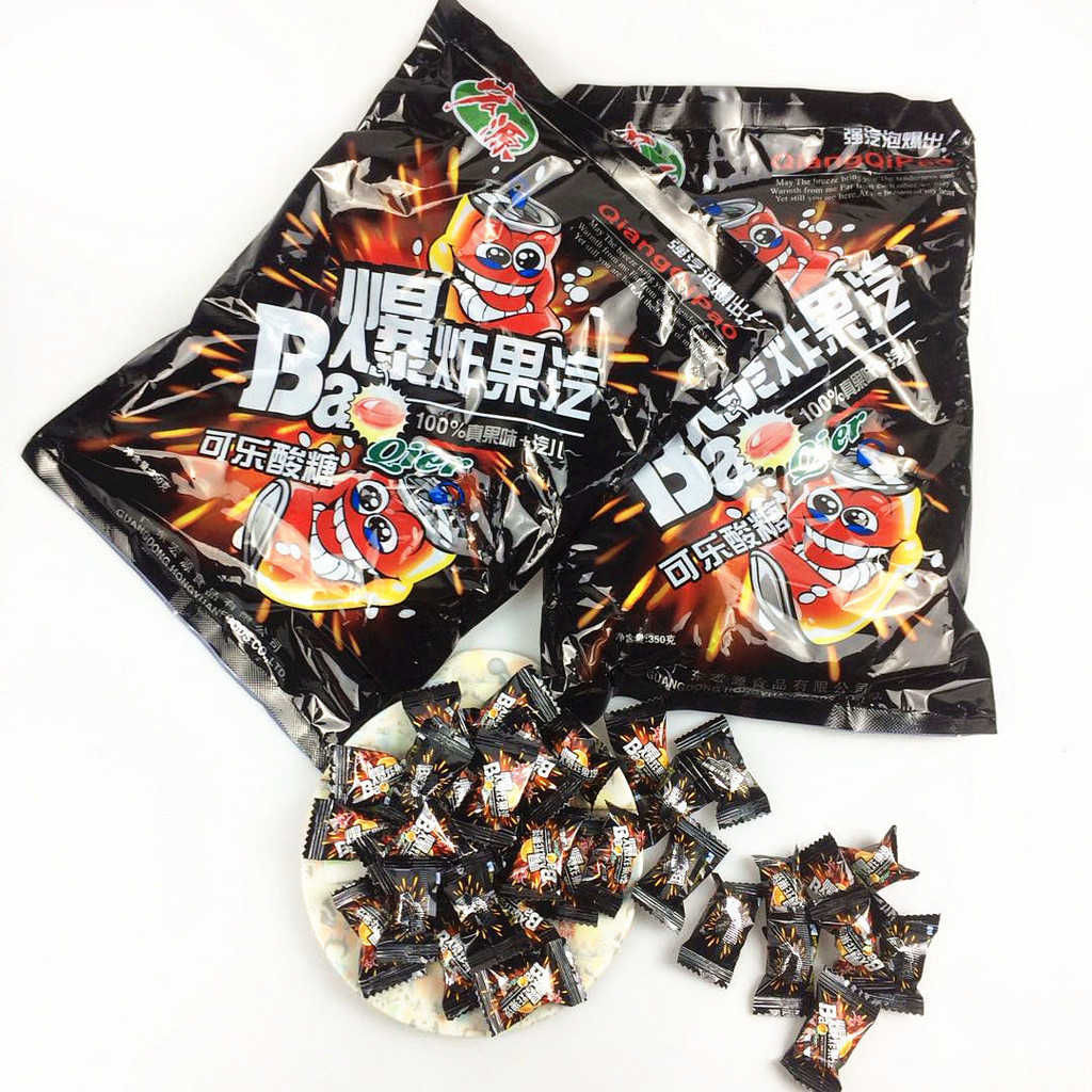 Hongyuan ระเบิดผลไม้โซดาลูกอมผลไม้ระเบิดโซดาผลไม้ลูกอมมะนาวเปรี้ยวขนมแอปเปิ้ลโพสต์-00ในวัยเด็กคิดถึง