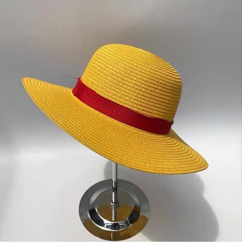 动漫帽子海贼王路飞草帽同款牛仔户外亲子cosplay防晒遮阳周边礼Anime Hat One Piece Luffy Straw Hat Same Style Cowboy20251011