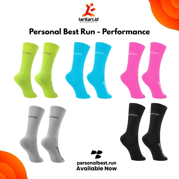 Personal Best Run - Performance Crew Sock ถุงเท้ากีฬา