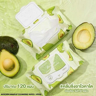 HF839 คลีนซิ่ง ไวพส์ ซีเวนน่า คัลเลอร์ส Sivanna Avocado Makeup Cleansing Wipse กระดาษเปี๊ยกคลีนซิ่งเช็ดหน้า