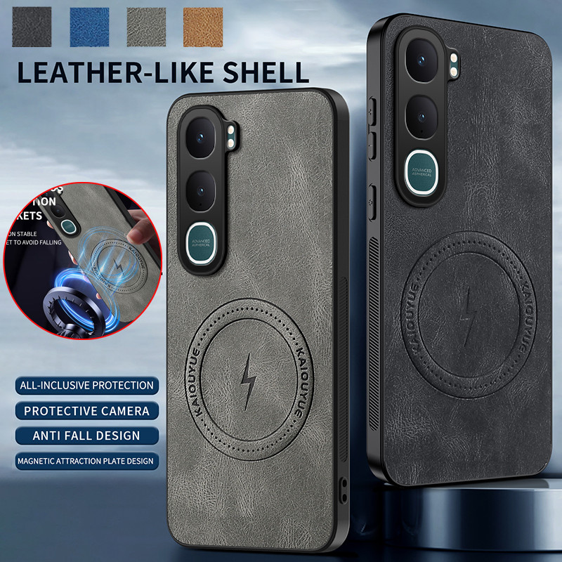 รองรับปลอกชาร์จไร้สายแม่เหล็กสําหรับ Vivo Y21d VivoY21d Retro หนังเคสโทรศัพท์ป้องกันเลนส์กันกระแทกกันชนนุ่มกรณีปกหลัง