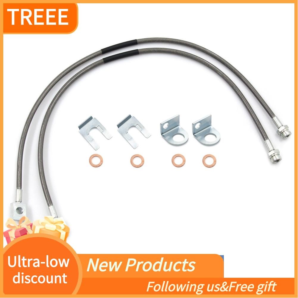 Treee Treee สแตนเลสสายเบรคสำหรับ Jeep TJ/YJ/XJ - 1987-2006 4-6 89702