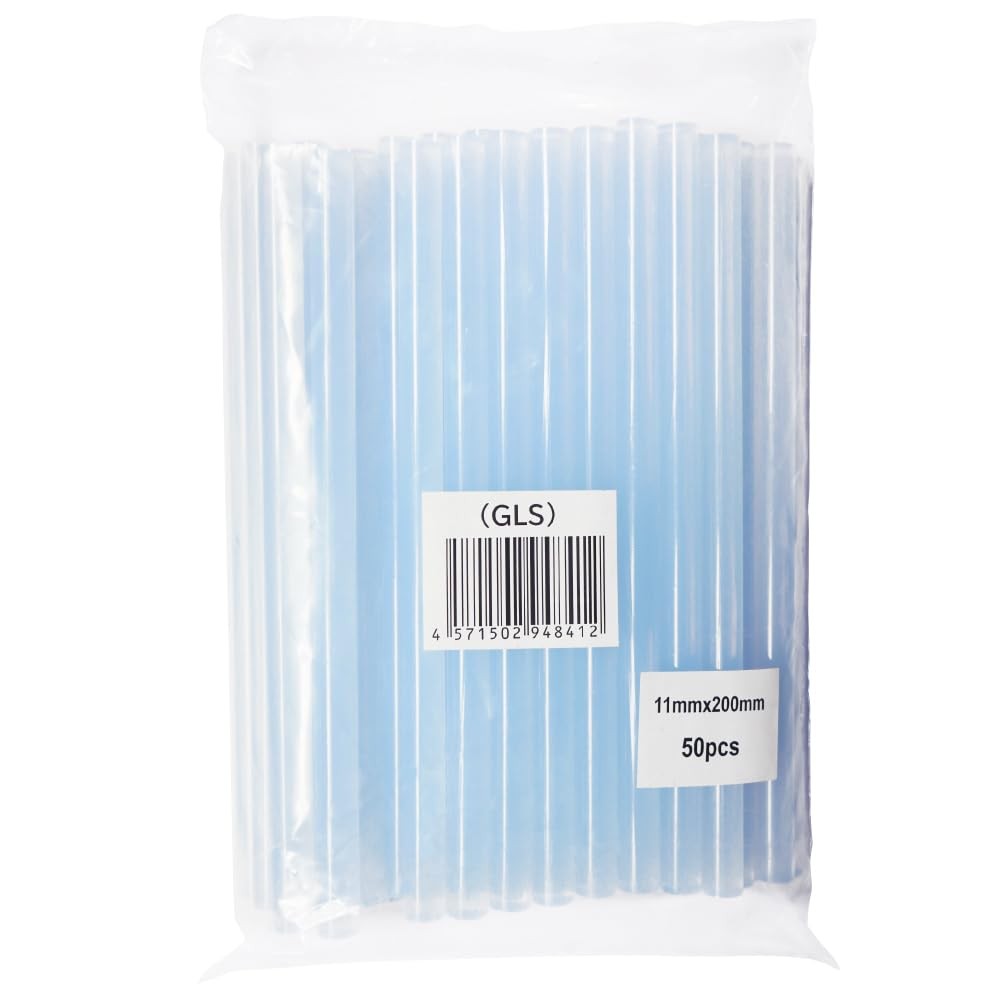 KIKAIYA Glue Sticks, 50 pieces, Φ11mm, 200mm, Hot Melt Adhesive, Hot Melt Stick, Low-Temperature Glu