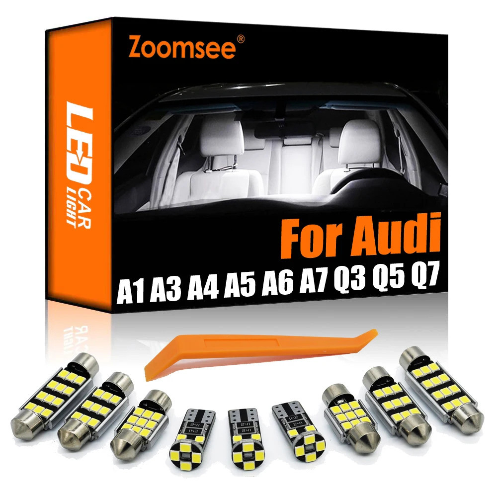 Zoomsee Canbus สําหรับ Audi A1 8X A3 8L 8P 8V A4 B5 B6 B7 B8 A5 8T A6 C5 C6 C7 A8 D3 Q3 Q5 8R ชุดไฟ 