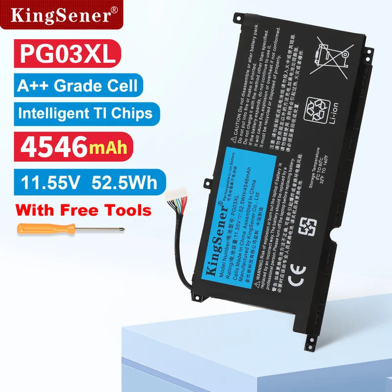 KingSener PG03XL แบตเตอรี่สําหรับ HP Pavilion Gaming 15-DK dk0003nq 15-dk0020TX 15-ec0000 OMEN 5X FP