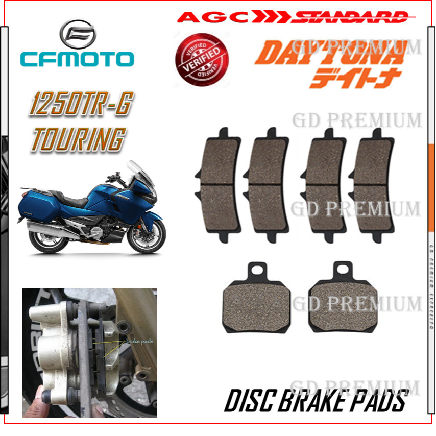CFMOTO แผ่นดิสก์เบรค 1250TR 1250TR-G TOURING สีดําคุณภาพ GDPX