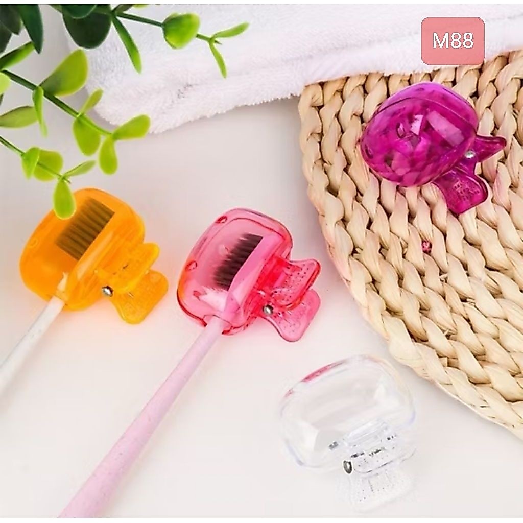 [M88] TRANSPARKENT PORTABLE TOOTHBRUSH COVER TOOTHBRUSH PROTECTOR