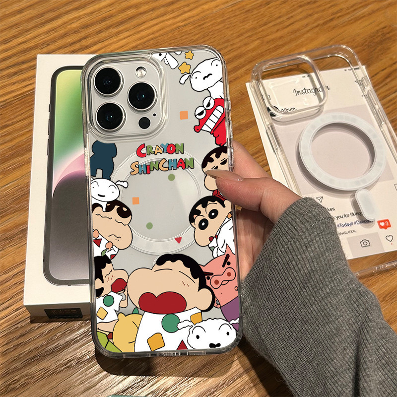 สำหรับ iPhone 17 16 Pro Max 15 14 Plus 13 12 11 XR X XS Max 8 Plus 7 Plus เคสใสแฟชั่น INS รุ่นใหม่ กันตก ป้องกันรอย