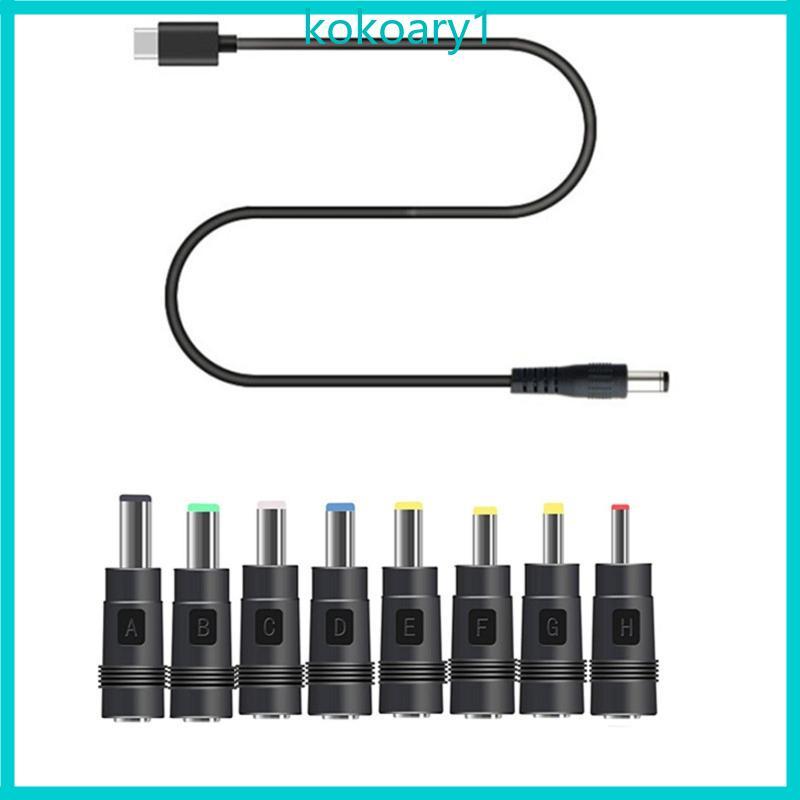 KOKO USB C Type C PD ถึง 12V 3 5 4 0 4 8 5 5x2 5 มม.สายจ่ายไฟสําหรับเราเตอร์แล็ปท็อปลําโพงกล้อง