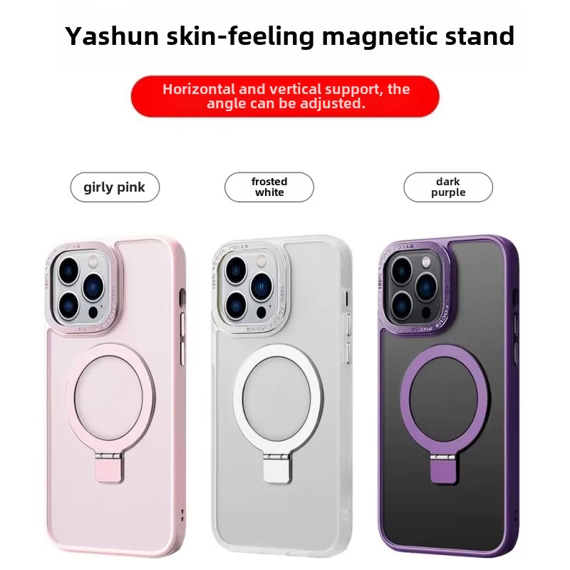 Magnetic Magsafe Stand Hard Case Color Bracket สําหรับ Samsung S22 Ultra / S23 FE / S23 Ultra