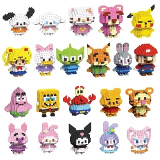 AZ 🔥BRICKS ของเล่นบล็อคตัวต่อ ตัวต่อ รูปสัตว์การ์ตูน 3D น่ารัก ของเล่นเด็ก ของขวัญสำหรับเด็ก
