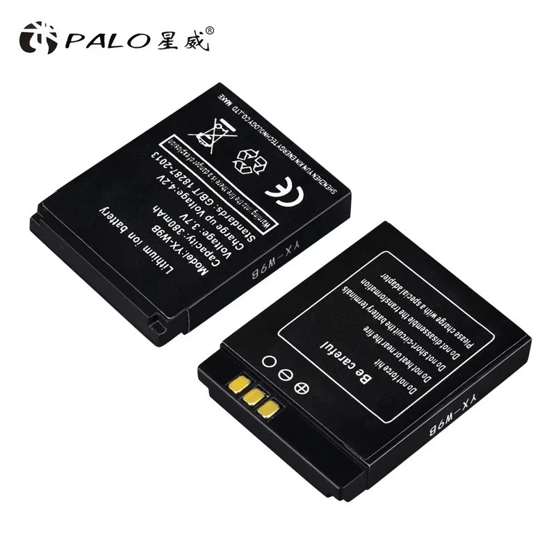 PALO แบตเตอรี่นาฬิกา LQ-S1 YX-W9B 3.7V 380mAh แบตเตอรี่ Li-ion Polymer สําหรับสมาร์ทนาฬิกา DZ09 QW09