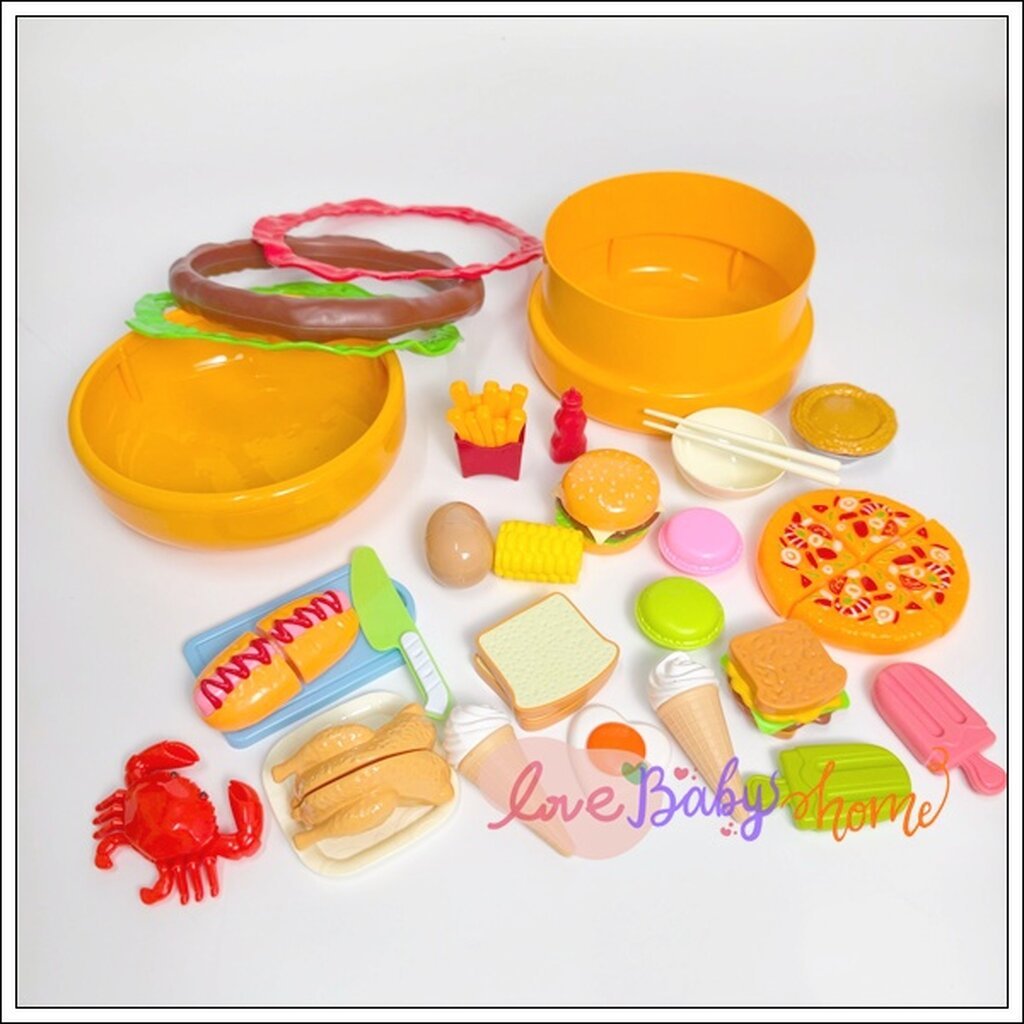ชุดของเล่นทำอาหารเด็ก The Enfa Tasty Playset ชุดเบอร์เกอร์ ของเล่นทำครัว ของเล่นเสริมพัฒนาการ Executive Function (EF)...