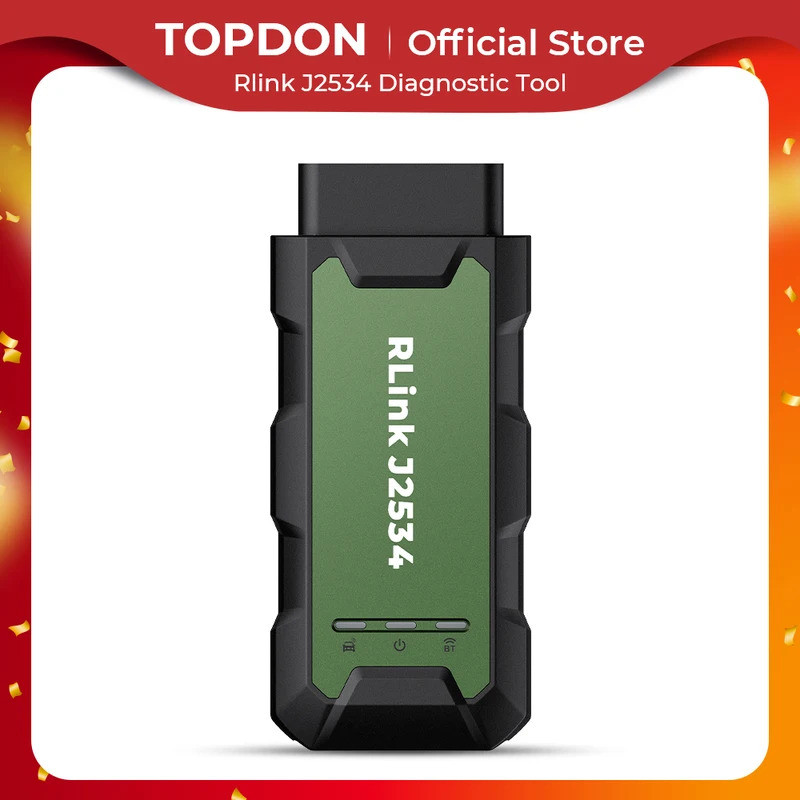 TOPDON RLink J2534 Pass-Thru Programmer OEM Reprogramming และเครื่องมือวินิจฉัย Enhanced J2534 VCI