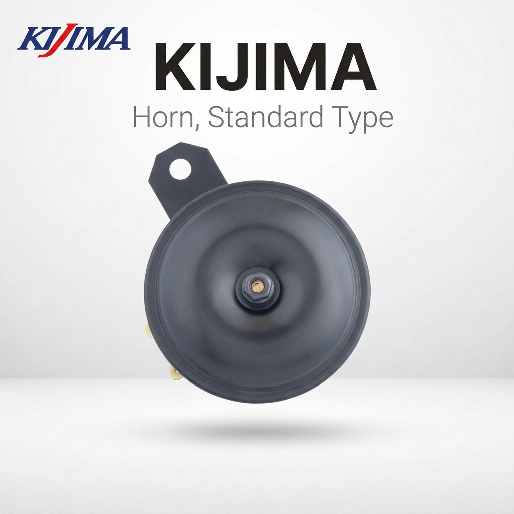 แตรมอเตอร์ไซค์ Kijima แบบมาตรฐาน 12V 300Hz สีดำ (304-8251) | Kijima Standard Motorcycle Horn, 12V, 3
