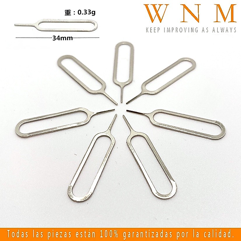 WNM100pcs 50pcs Universal Slim ซิมการ์ดถาด Pin Removal เครื่องมือเข็มเปิด Ejector สําหรับโทรศัพท์