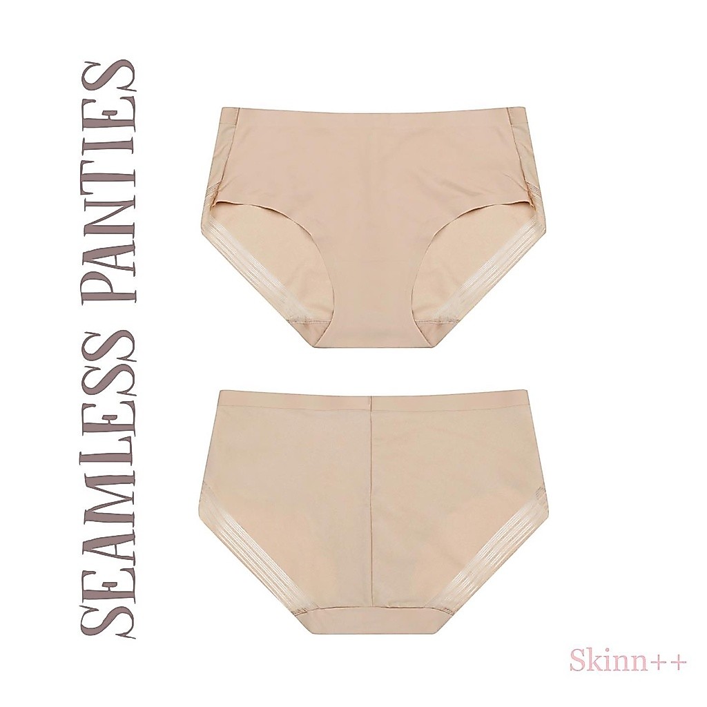 Seamless Medium Waist Panty (Beige/Grey/Navy Blue) by Skinn intimate