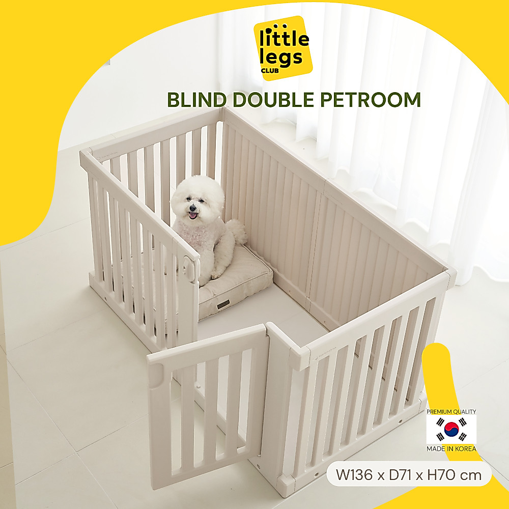 LLC คอกสุนัข Takemehom รุ่น Blind Double ขนาด W136xD71xH70 cm BDB