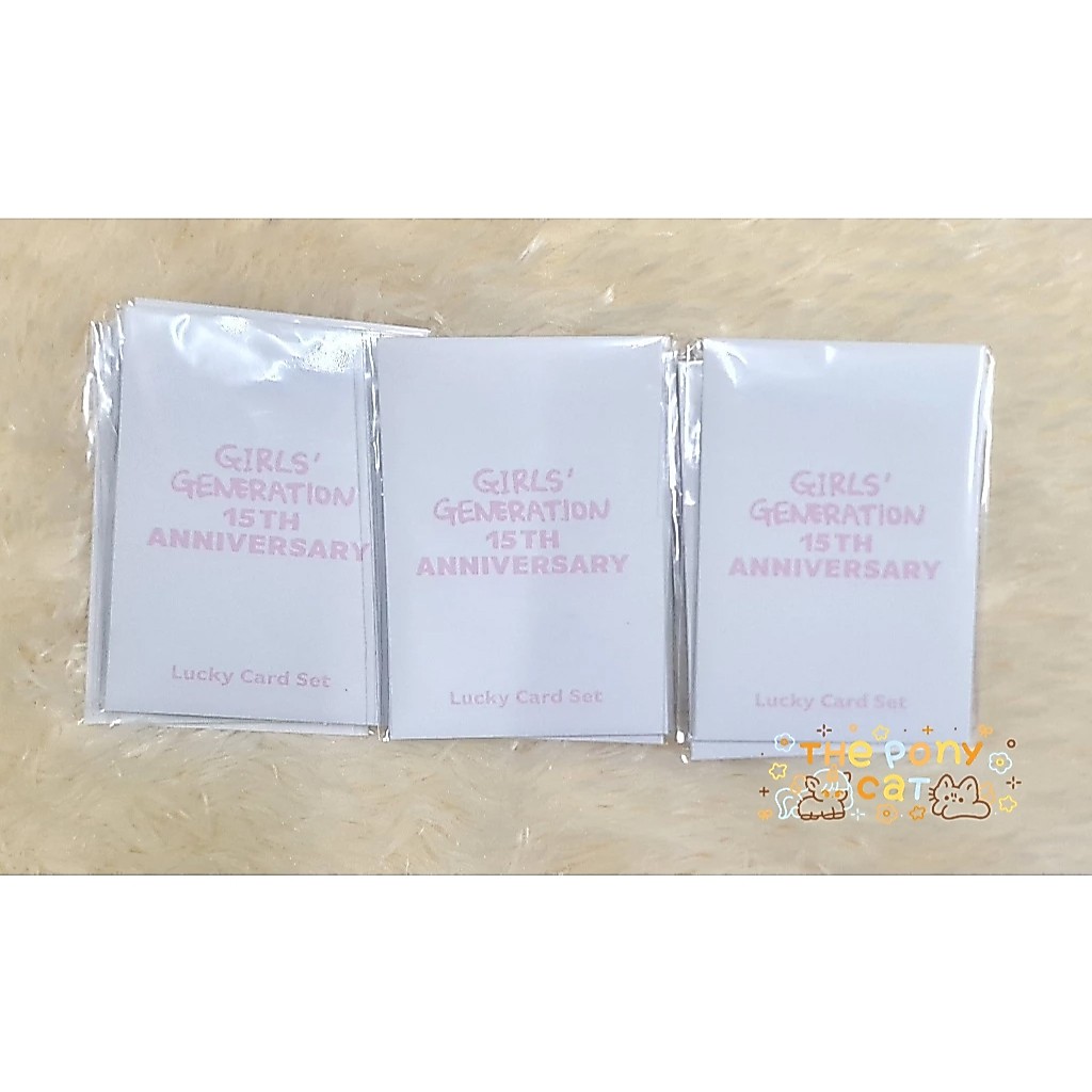 พร้อมส่ง SNSD 15th Anniversary Lucky Card Set