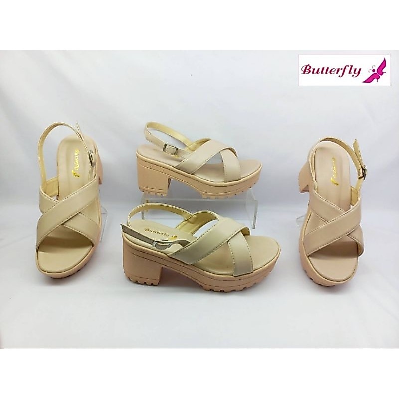 รองเท้าแฟชั่น butterfly รุ่น 1715-001 รัดส้นสูง 3 นิ้ว