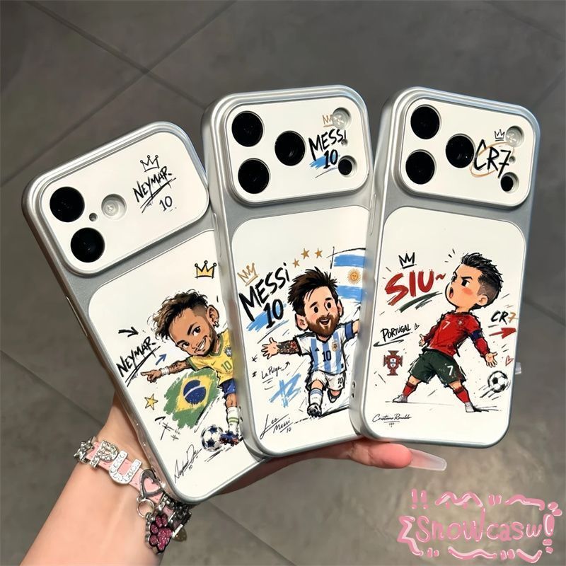 เมสซี่ โรนัลโด้ เนย์มาร์ ฟุตบอลโลก เคสมือถือ สำหรับ iPhone 14 13 17 Pro Max 11 16 Plus 17 Air 15 Pro 12 Worldcup2026case
