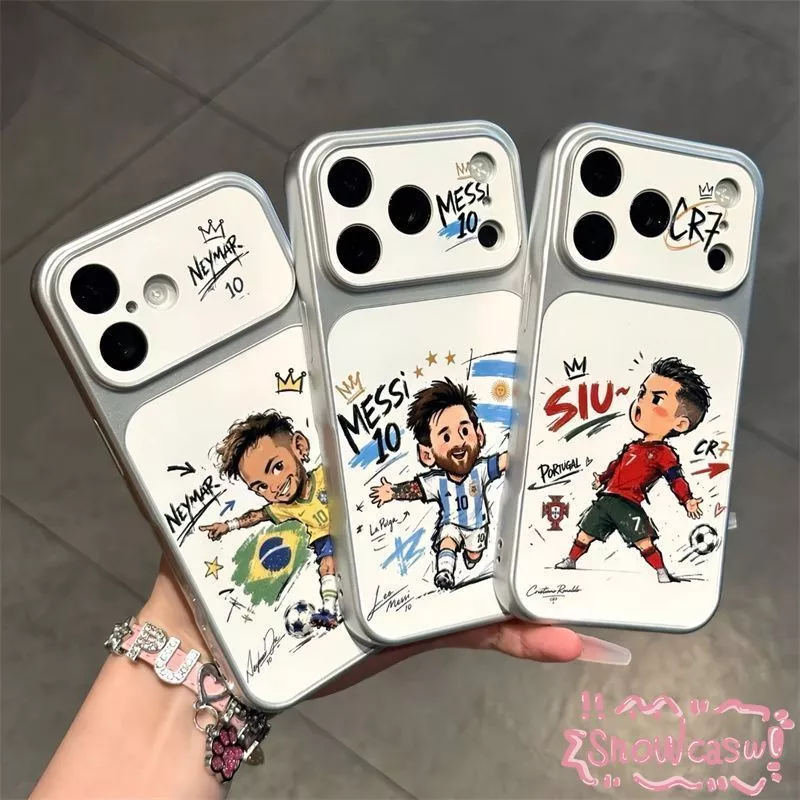 เมสซี่ โรนัลโด้ เนย์มาร์ ฟุตบอลโลก เคสมือถือ สำหรับ iPhone 14 13 17 Pro Max 11 16 Plus 17 Air 15 Pro 12 Worldcup2026case