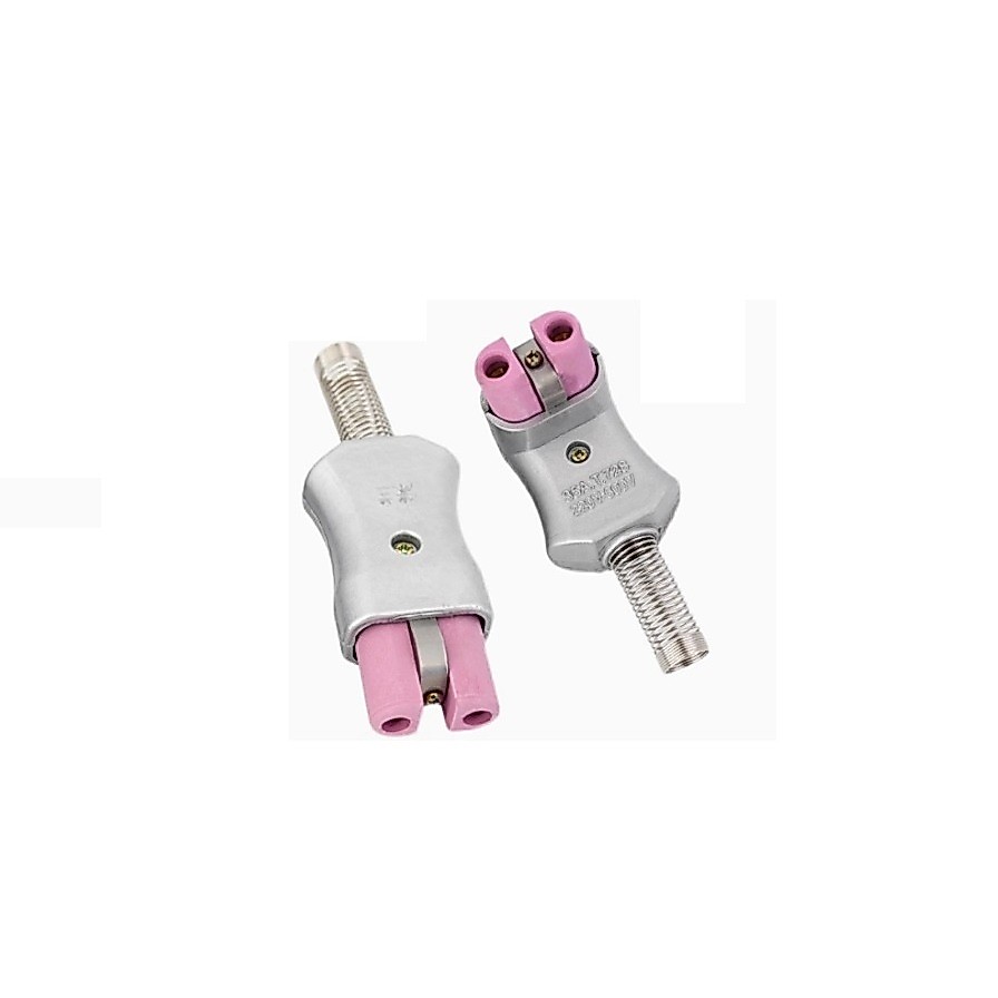 ปลั๊กฮีตเตอร์ ตัวเมีย 35A 500องศา แบบตรง /แบบงอ รูใน 6 มิล