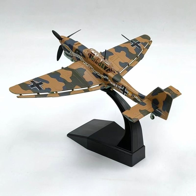 1: 72 เยอรมนี JU87 Stuka Dive Bomber เครื่องบินโลหะผสมรุ่นคอลเลกชันเครื่องประดับ North Africa ภาพวาด