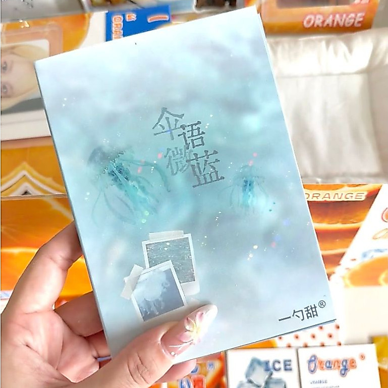 OHAYA |ร่มภาษาไมโครบลู | 32แผ่นตัดฟิล์มสติกเกอร์หนังสือกระพริบทรายหลายสไตล์สติกเกอร์หนังสือคู่มือไดอารี่นกกาเหว่าบัตรสติ๊กเกอร์ตกแต่ง