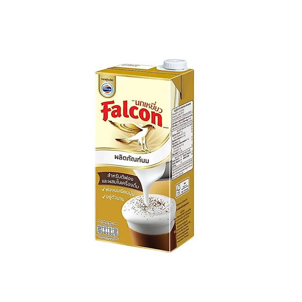 นมตีฟองกล่อง นกเหยี่ยว  1000ml 803106
