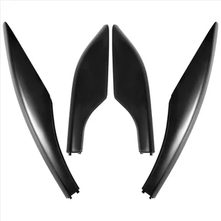 4 ชิ้นสีดํา ABS แร็คหลังคา Rail End Cap Protector ฝาครอบเชลล์หลังการขายเปลี่ยนใช้งานร่วมกับ Toyota Fortuner 2004-2014