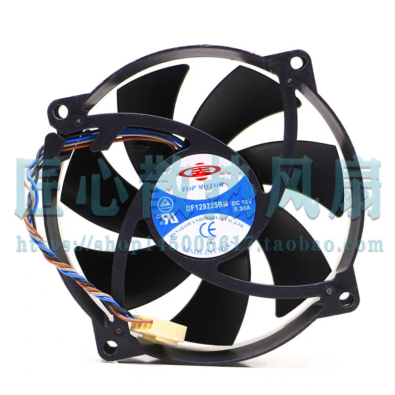 TOPMOTOR DF ดั้งเดิม129225BM 12V 0.30 A 4 สายพัดลมระบายความร้อน 9CM