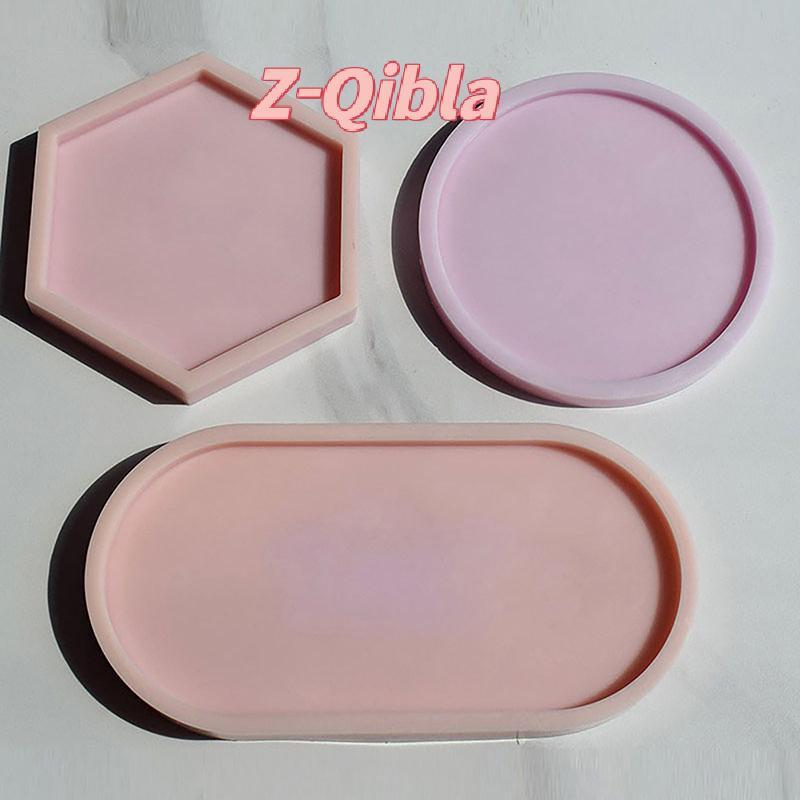 [Z-Qibla-t] 1 ชิ้นถาดแม่พิมพ์กล่องเก็บแม่พิมพ์ซิลิโคน DIY Coaster คริสตัลแม่พิมพ์ Ashtray ดอกไม้หม้อเรซิ่นหล่อปูนปลาสเตอร์