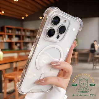 ถุงลมนิรภัยป้องกันการตกแม่เหล็กเคสโทรศัพท์ ไอโฟน16 มือโปร สูงสุด 15 14 13 12 11 ปลอกสําหรับเคส ไอโฟน ซิลิโคนนิ่ม ทีพียู กันกระแทก