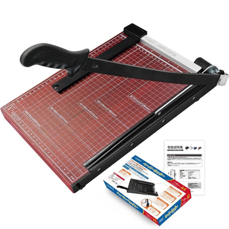 GOKEI Paper Cutter A4 B7 B6 A5 B5 Mini Paper Cutter with Anti-Slip Metal Base Cutting Machine for Ho