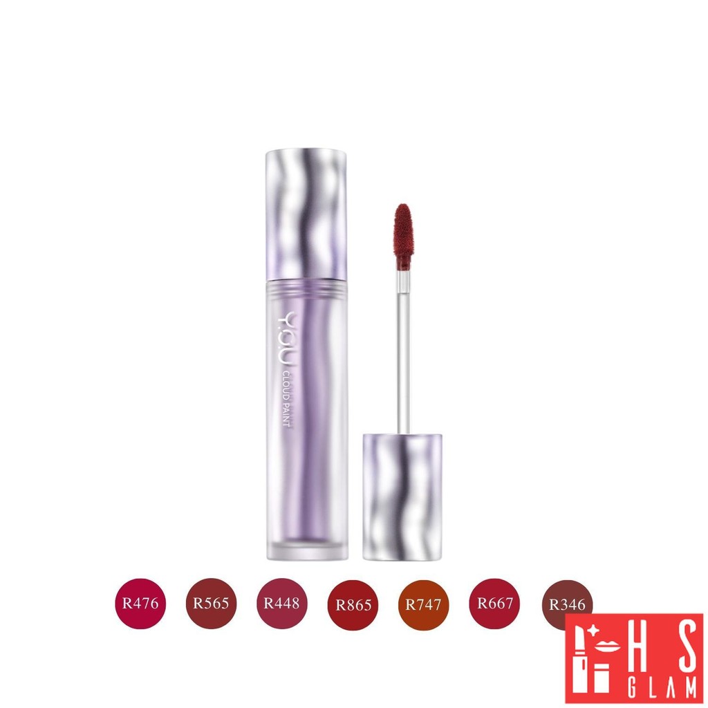 YOU Cloud Paint Matte Lasting Lip Cream ลิปแมท สีแน่นชัด กลบริมฝีปากคล้ำ ติดทน 18 ชม