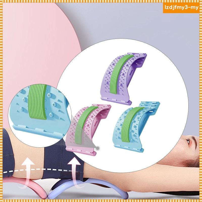 [LzdjfmyebMY] เปลหลัง Travel Essentials Spine Board แบบพกพาสบาย Cracker Board อุปกรณ์ยืดสําหรับยิมโฮ