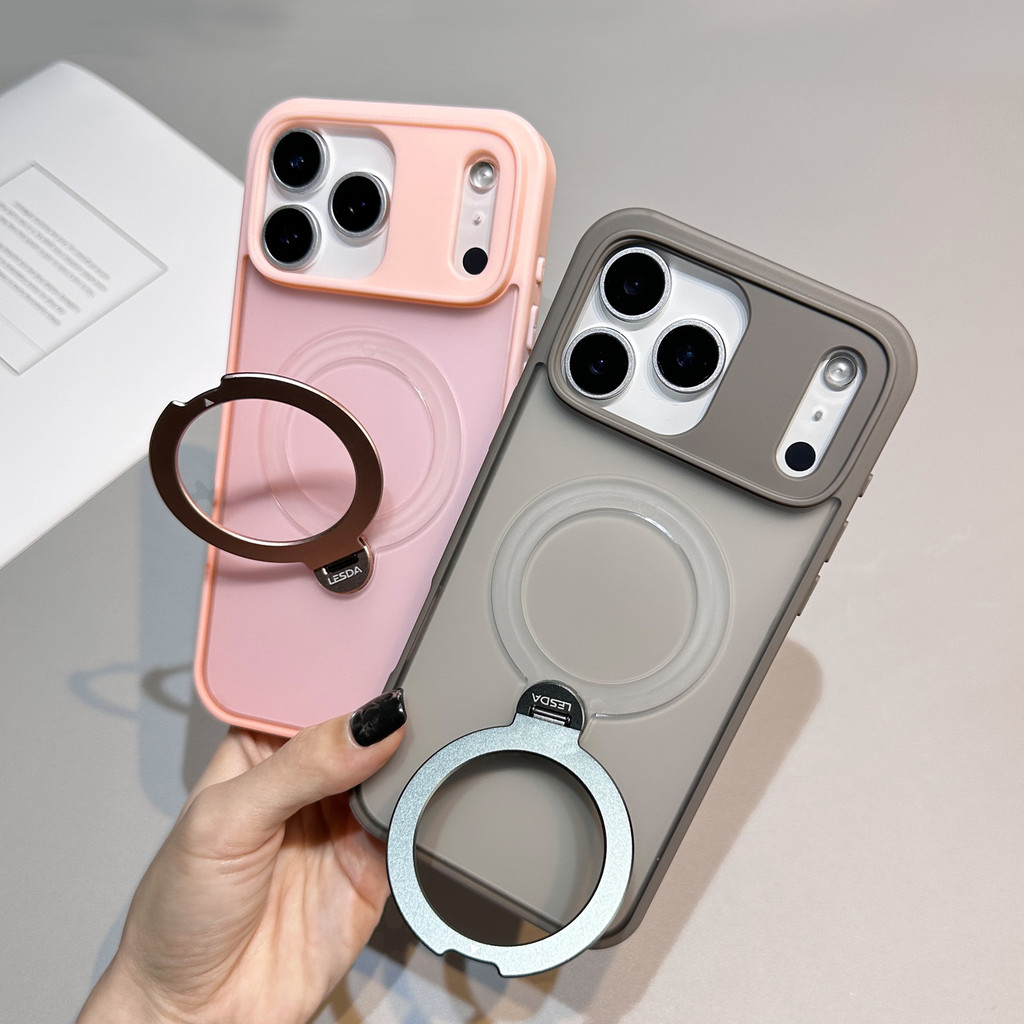 [ใหม่] เหมาะสําหรับ Apple 17PROMAX เคสโทรศัพท์ R5 TPU + PC + 360 วงเล็บ + ผิวรู้สึก + แม่เหล็ก 1800 