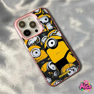🔥Alice🔥เคส iPhone รูปแบบแอนิเมชั่นมินเนี่ยน ไอโฟน11 For iPhone12 13 14 15 16 Pro MAX X XS XR XS 6 7 8Plus SE2020
