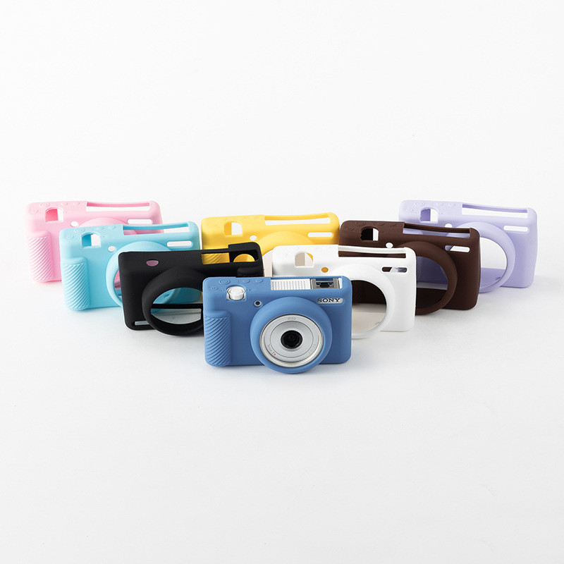 เหมาะสําหรับ Sony การ์ดสีดํา ZV1-F ZV1m2 ZV1 รุ่นที่สอง ZV1M2 กระเป๋ากล้องซิลิโคนป้องกันกรณี 4.6